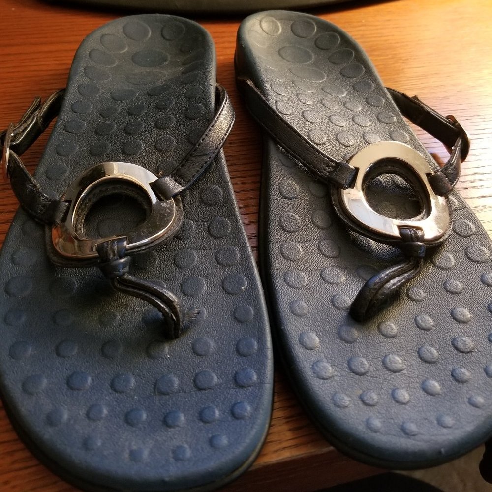 Vionic Orthaheel Yolanda Size 10 Navy Blue